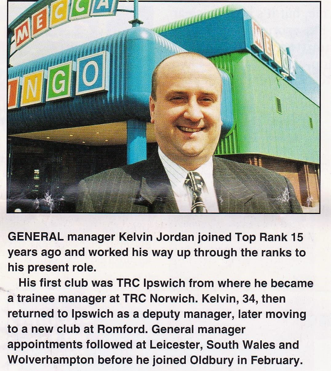 A Hotline article on Manager Kelvin Jordan