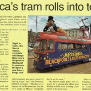 Blackpool Tram launching Mecca Blackpool