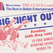 Mecca Free Bingo Leaflet from 1981 featured