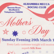 Mother's Day in 1981 at the Alhambra in Sheffield featured