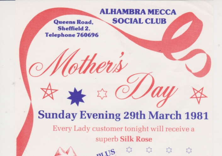 Mother's Day in 1981 at the Alhambra in Sheffield featured