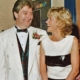 The late Mike Blizard with Anthea Turner at a Mecca launch