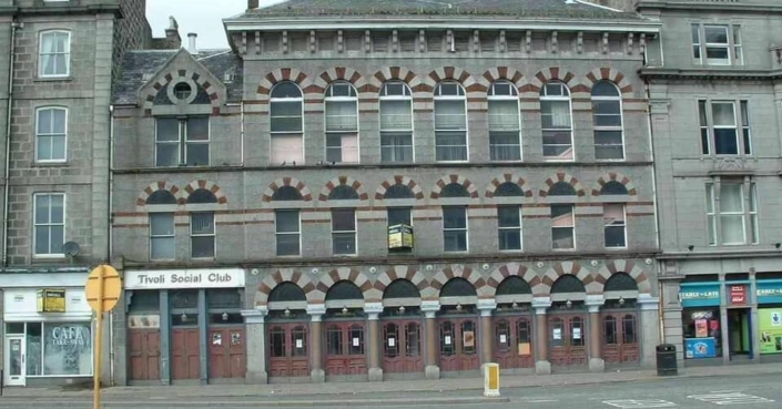 The Tivoli theatre in Aberdeen featured
